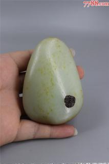 老和田玉原石手把件