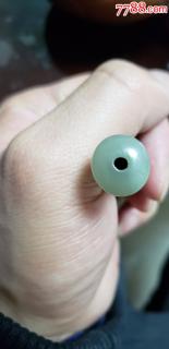 清代和田玉烟嘴